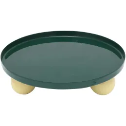 Plateau rond en métal Double Funky Large
