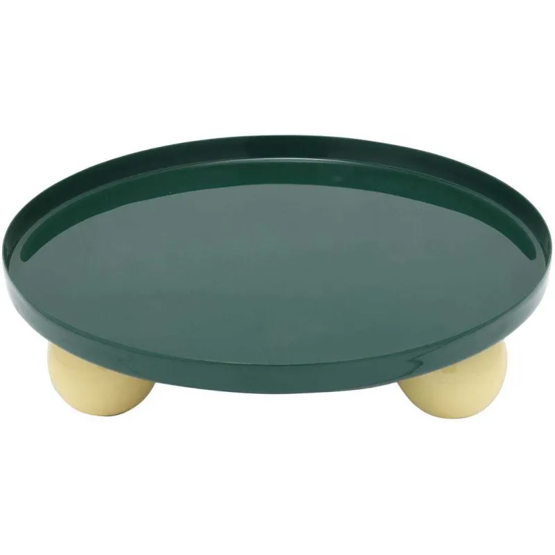 Plateau rond en métal Double Funky Large