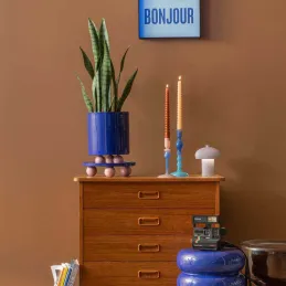 Plateau rond en métal Double Funky Large