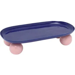 Plateau oval en métal Double Funky