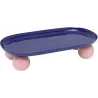Plateau oval en métal Double Funky