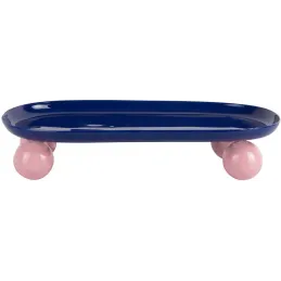 Plateau oval en métal Double Funky