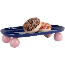 Plateau oval en métal Double Funky