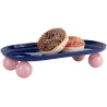 Plateau oval en métal Double Funky