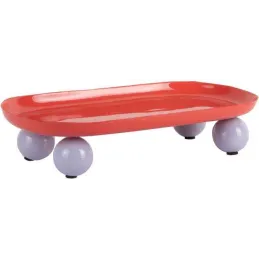 Plateau oval en métal Double Funky Large