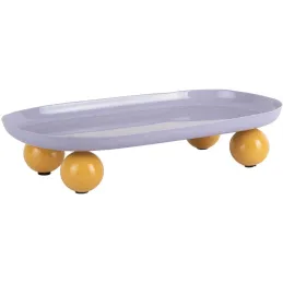 Plateau oval en métal Double Funky Large
