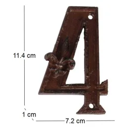 Numéro de maison en fonte