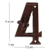 Numéro de maison en fonte