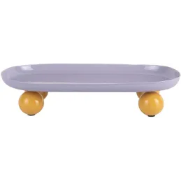 Plateau oval en métal Double Funky Large