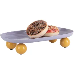Plateau oval en métal Double Funky Large