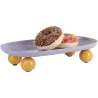 Plateau oval en métal Double Funky Large