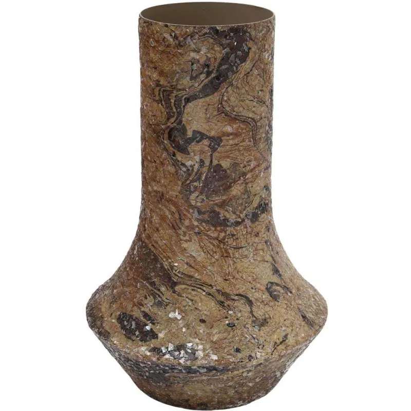 Vase en métal Mosaic Marble
