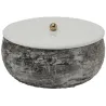 Boîte de rangement en métal Mosaic Marble