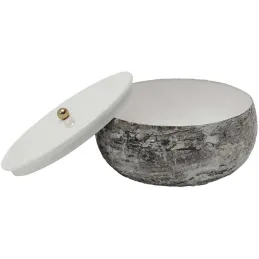 Boîte de rangement en métal Mosaic Marble