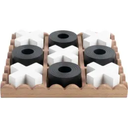 Jeu de morpion en MDF Tic Tac