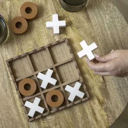 Jeu de morpion en MDF Tic Tac