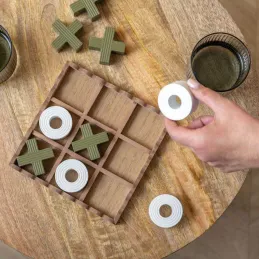 Jeu de morpion en MDF Tic Tac