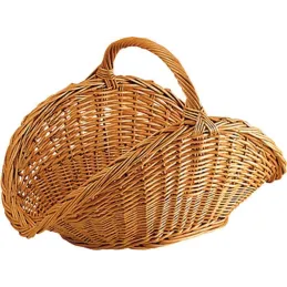 Panier à bûches en osier