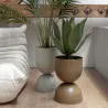 Cache pot en métal réversible Tonar