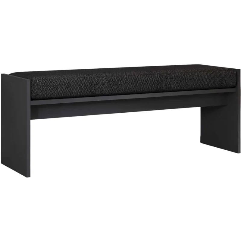 Banc en aggloméré avec coussin Pearl