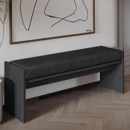 Banc en aggloméré avec coussin Pearl
