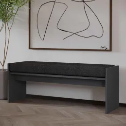 Banc en aggloméré avec coussin Pearl