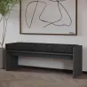Banc en aggloméré avec coussin Pearl