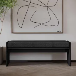 Banc en aggloméré avec coussin Pearl
