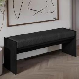 Banc en aggloméré avec coussin Pearl