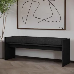 Banc en aggloméré avec coussin Pearl