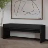 Banc en aggloméré avec coussin Pearl