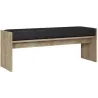 Banc en aggloméré avec coussin Pearl