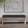 Banc en aggloméré avec coussin Pearl