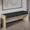 Banc en aggloméré avec coussin Pearl