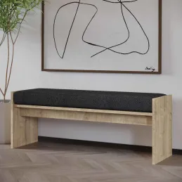 Banc en aggloméré avec coussin Pearl