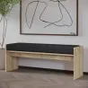 Banc en aggloméré avec coussin Pearl