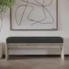 Banc en aggloméré avec coussin Pearl