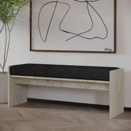 Banc en aggloméré avec coussin Pearl