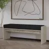 Banc en aggloméré avec coussin Pearl