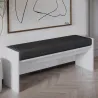 Banc en aggloméré avec coussin Pearl