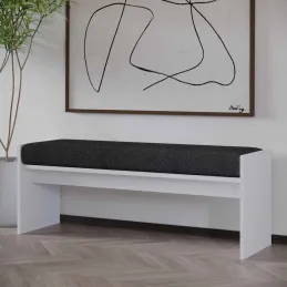 Banc en aggloméré avec coussin Pearl