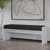 Banc en aggloméré avec coussin Pearl