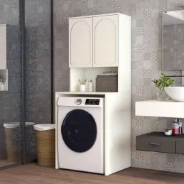 Meuble pour machine à laver 2 portes Lyon