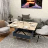 Table basse avec plateau modulable Dy Ada