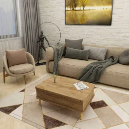 Table basse avec plateau modulable Dy Ada