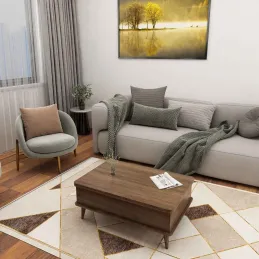 Table basse avec plateau modulable Dy Ada