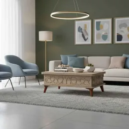 Table basse avec plateau modulable Ada