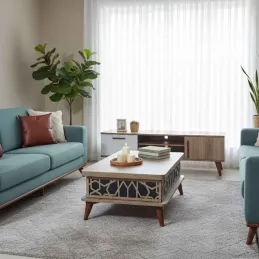 Table basse avec plateau modulable Ada