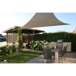 Voile d'ombrage triangulaire Coolfit sable