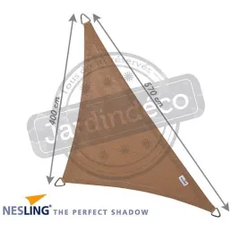 Voile d'ombrage triangulaire Coolfit sable